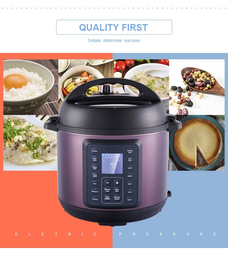 9 in 1 Multi Function 6 L Stainless Steel Electric Pressure Cookers