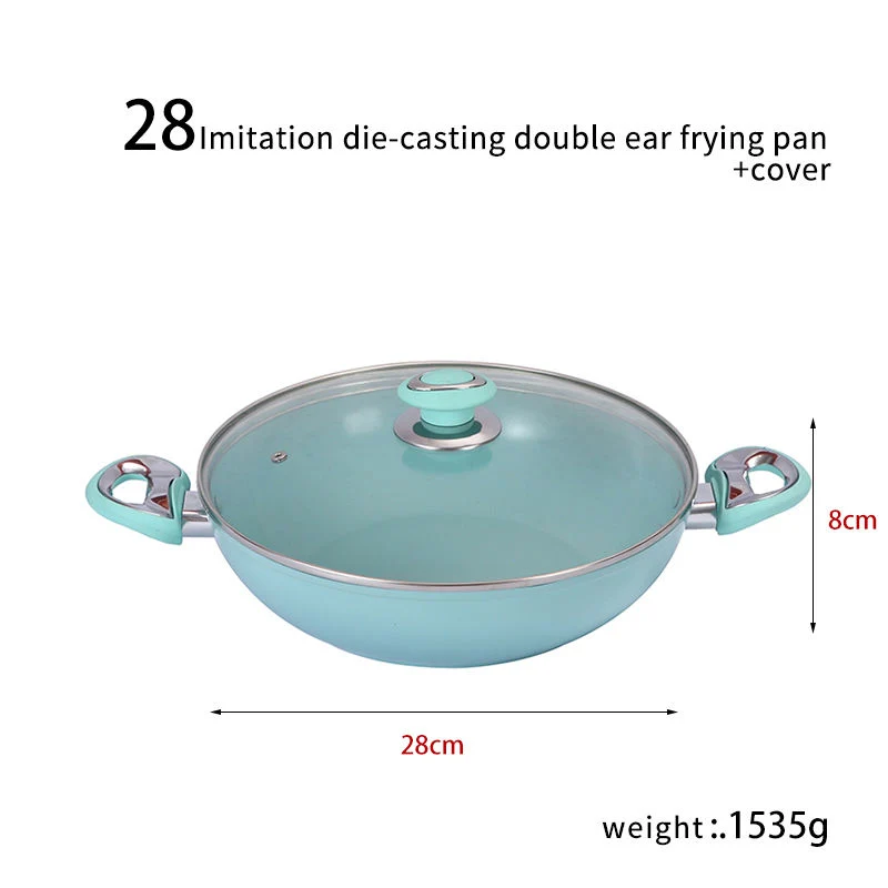 Non-Stick Fry Pan Aluminum Alloy Cooking Set Cookware Sets Metal Kitchen Utensils