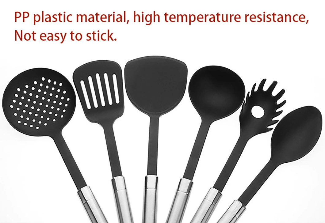 Stainless Steel and Nylon Complete Kitchen 6PCS Cooking Utensils Set