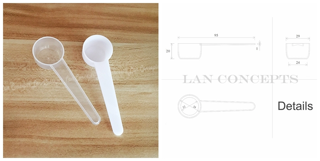 10ml Plastic Measuring Scoop 5 Gram Flat Spoon 5g Measure Spoons Kitchen Tools