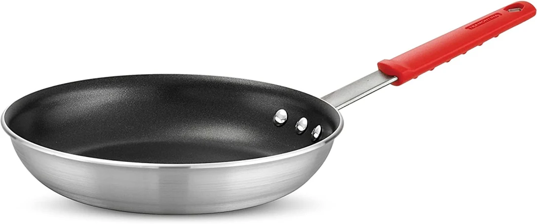 Rk Bakeware China Foodservice Commercial Aluminum Restaurant Fry Pans - 7 Inch, 8-Inch, 10 Inch Cookware Set with Silicone Handle