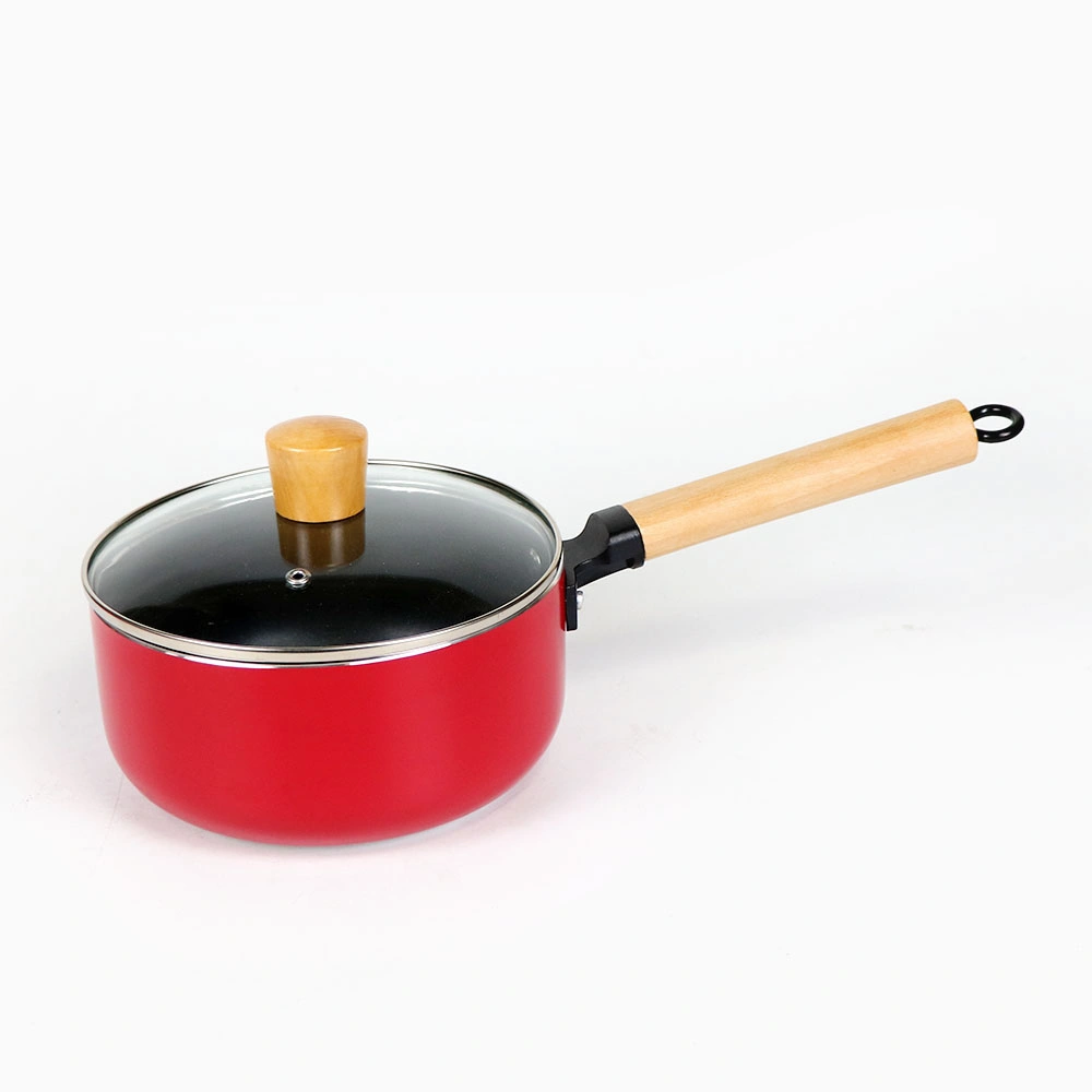 Pfoa Free Nonstick Induction Cookware Set with Wood Handle