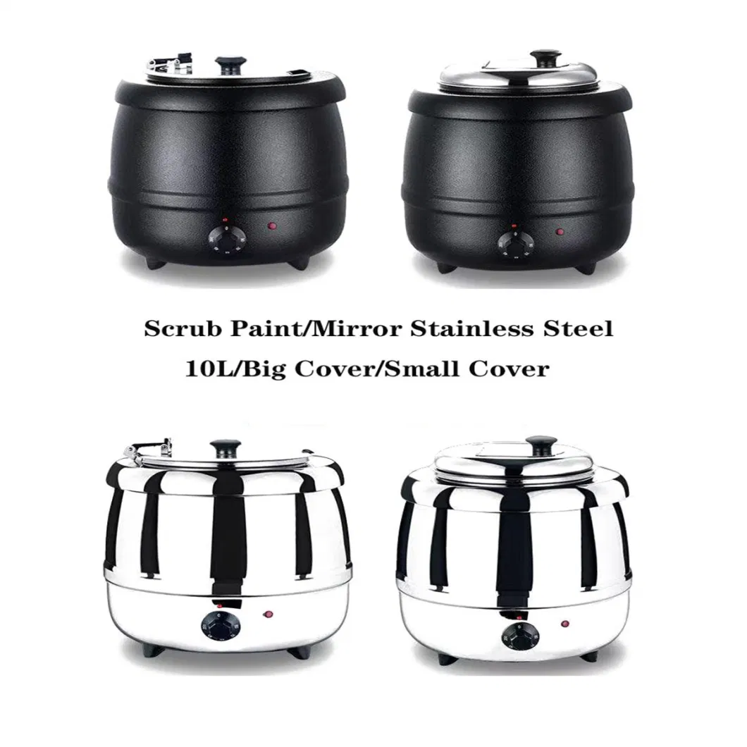 Soup Chafing Dish Kuwait Yufeh High Quality Fuel Gas Soup Kettle Buffet Warmer Set Utensil Stainless Steel Electric Soup Tureen