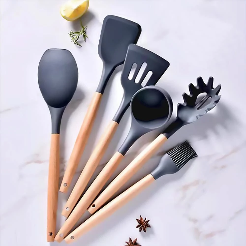 Non Stick Heat Resistance 35 Piece Camping Silicone Kitchen Utensils