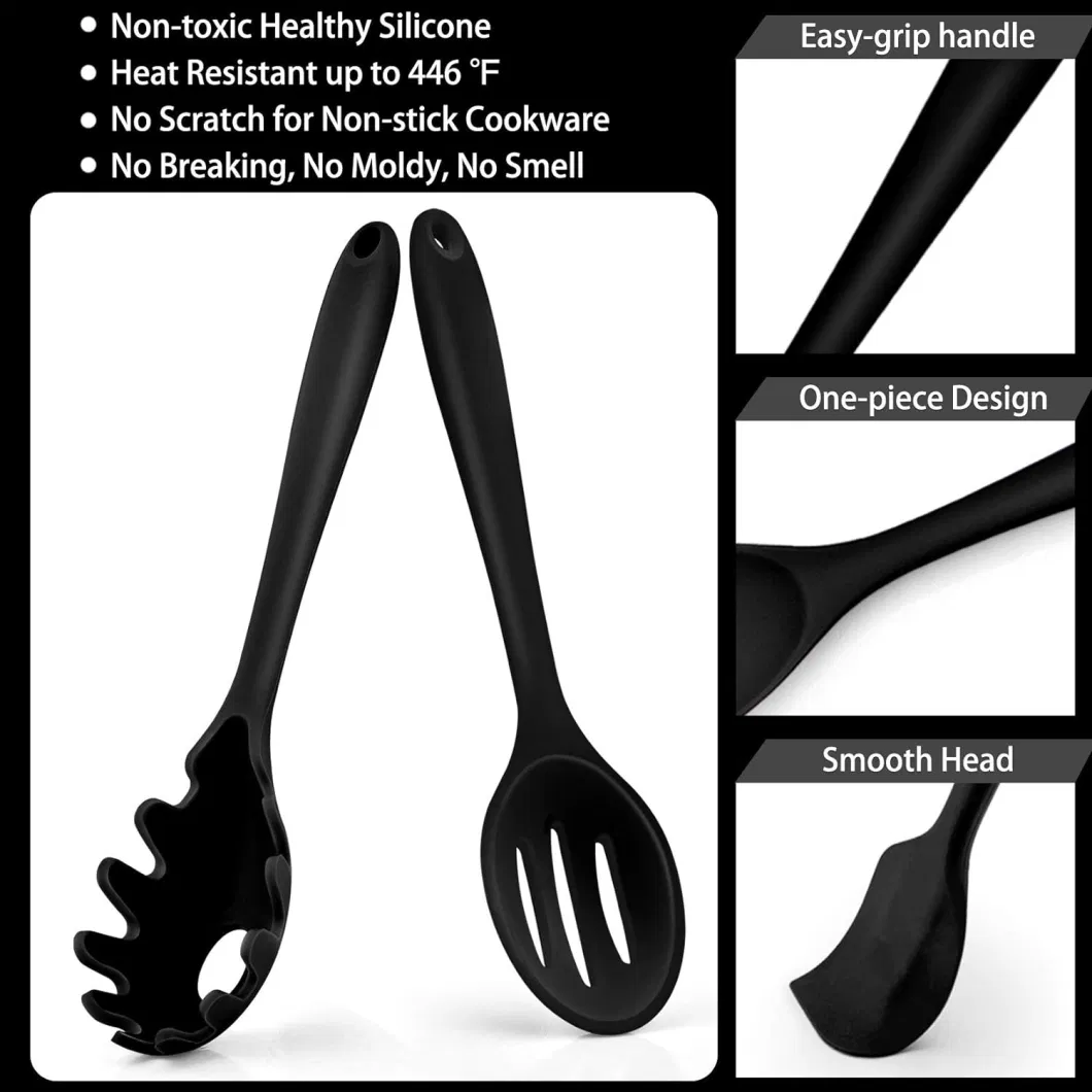 Silicone Kitchenware 19 Piece Set Nonstick Cookware