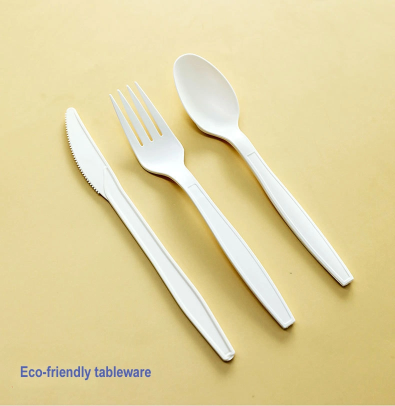 Wholesale Custom Spoon Fork Knife Set Biodegradable Bagasse Environmental Friendly Disposable Fork