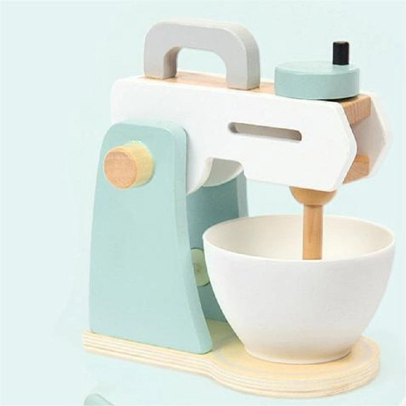 Popular Montessori Kids Educational Pretend Play Table Game Blender Cooking Set Wooden Toy