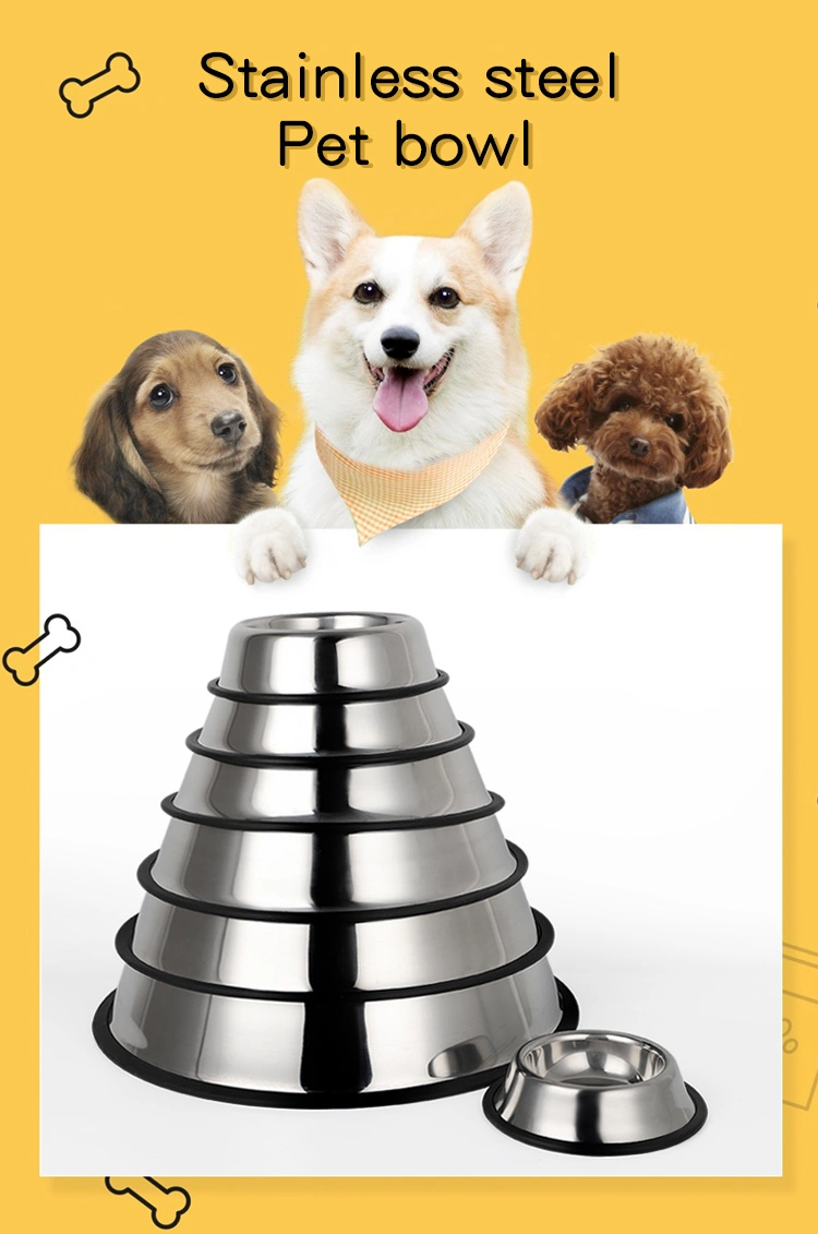 Wholesale High Quality Stainless Steel Dog Feeder Bowl Plate Other Pet Supplies Dish Products for Pet Shop