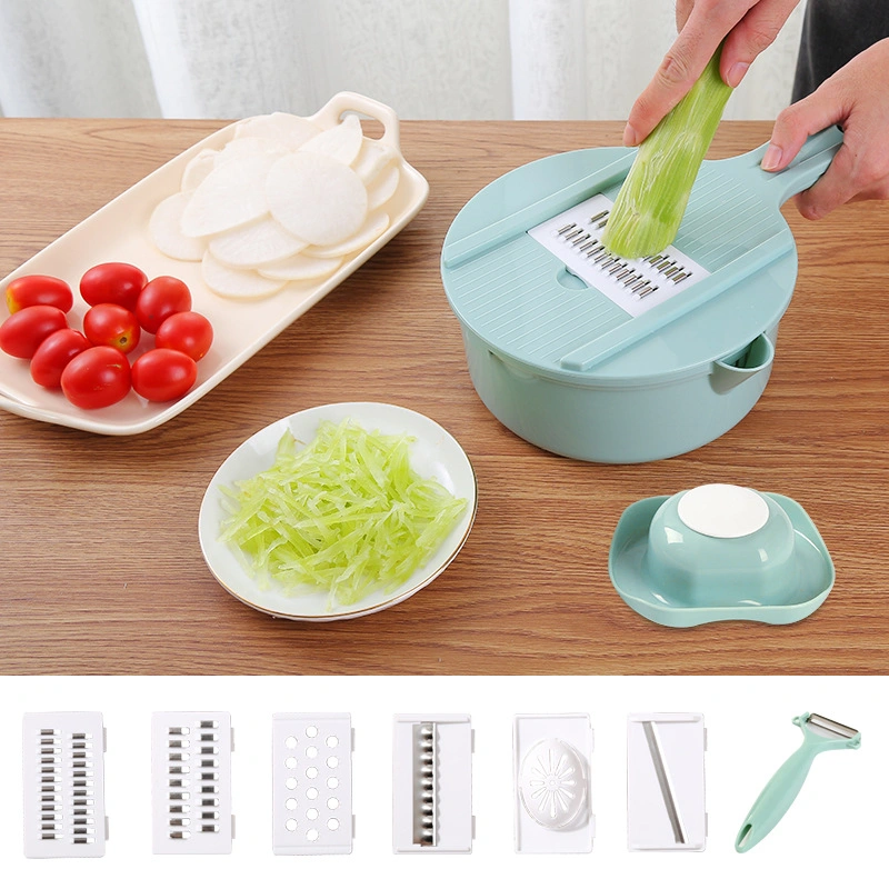 Kitchen Tools 3-in-1 Food Processor Vegetable Chopper Cutter Hand Roller Meat Mincer Household Manual Meat