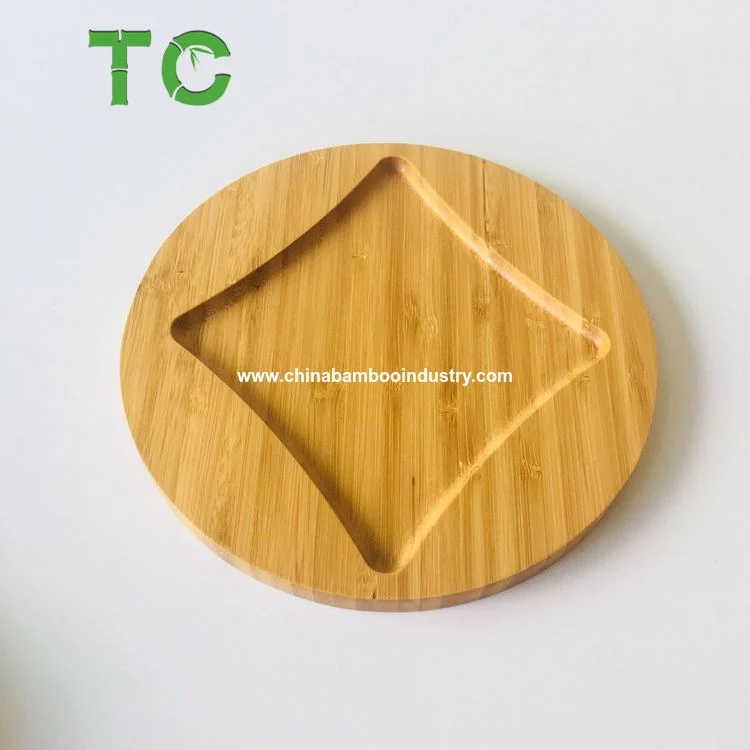 Customized Wholesale Bamboo Plate Eco-Friendly Plate Cake Plate Dinner Serving Plate Wood Tableware