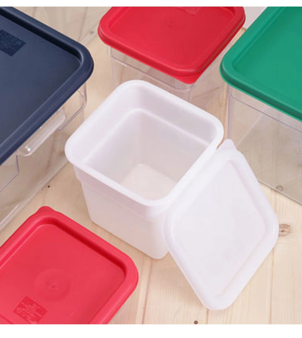 Clear PC PE Barrel Kitchen Plastic Food Storage Barrel Container