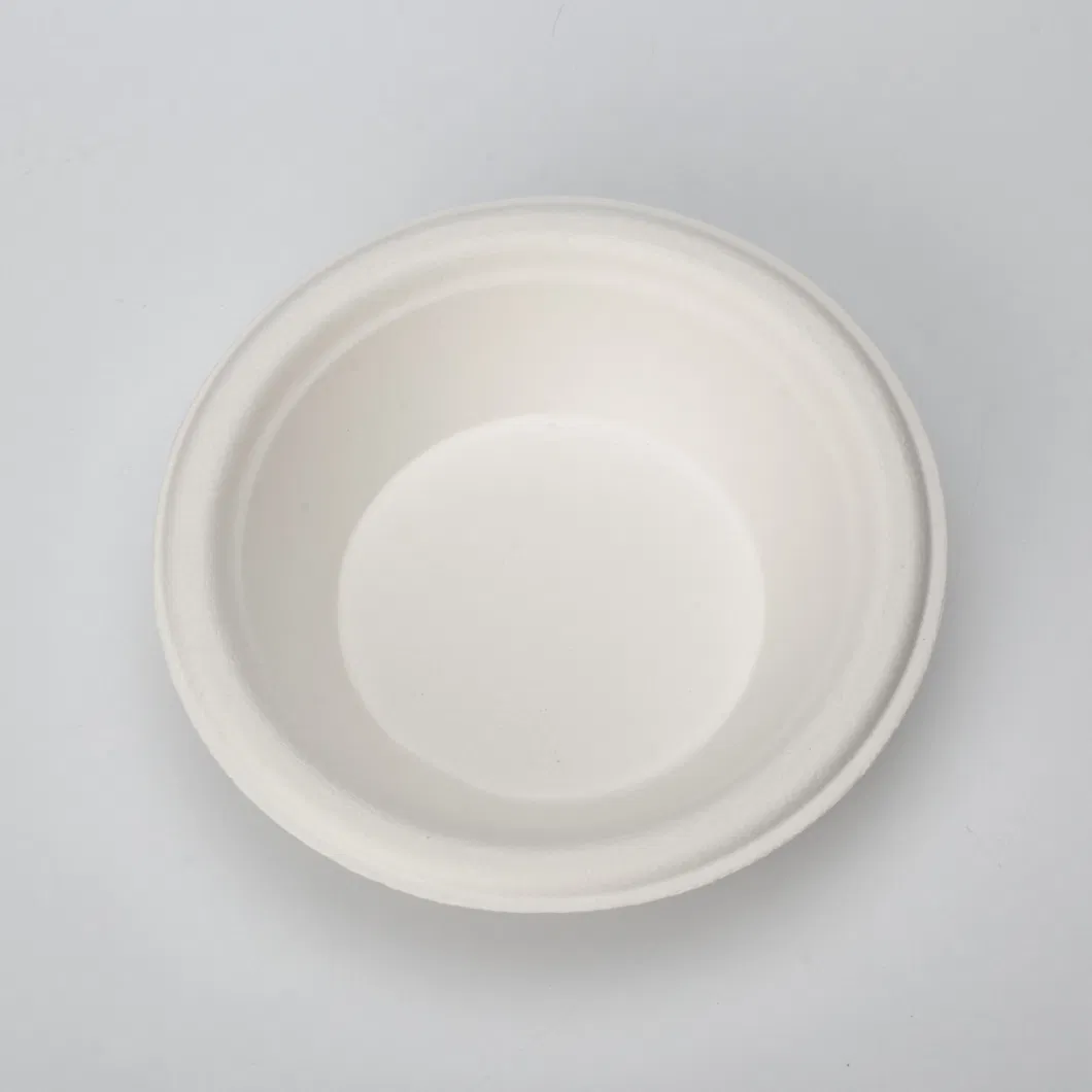 12oz White Salad Holder 100% Compost Pulp Biodegradable Compostable Paper Paper Tableware