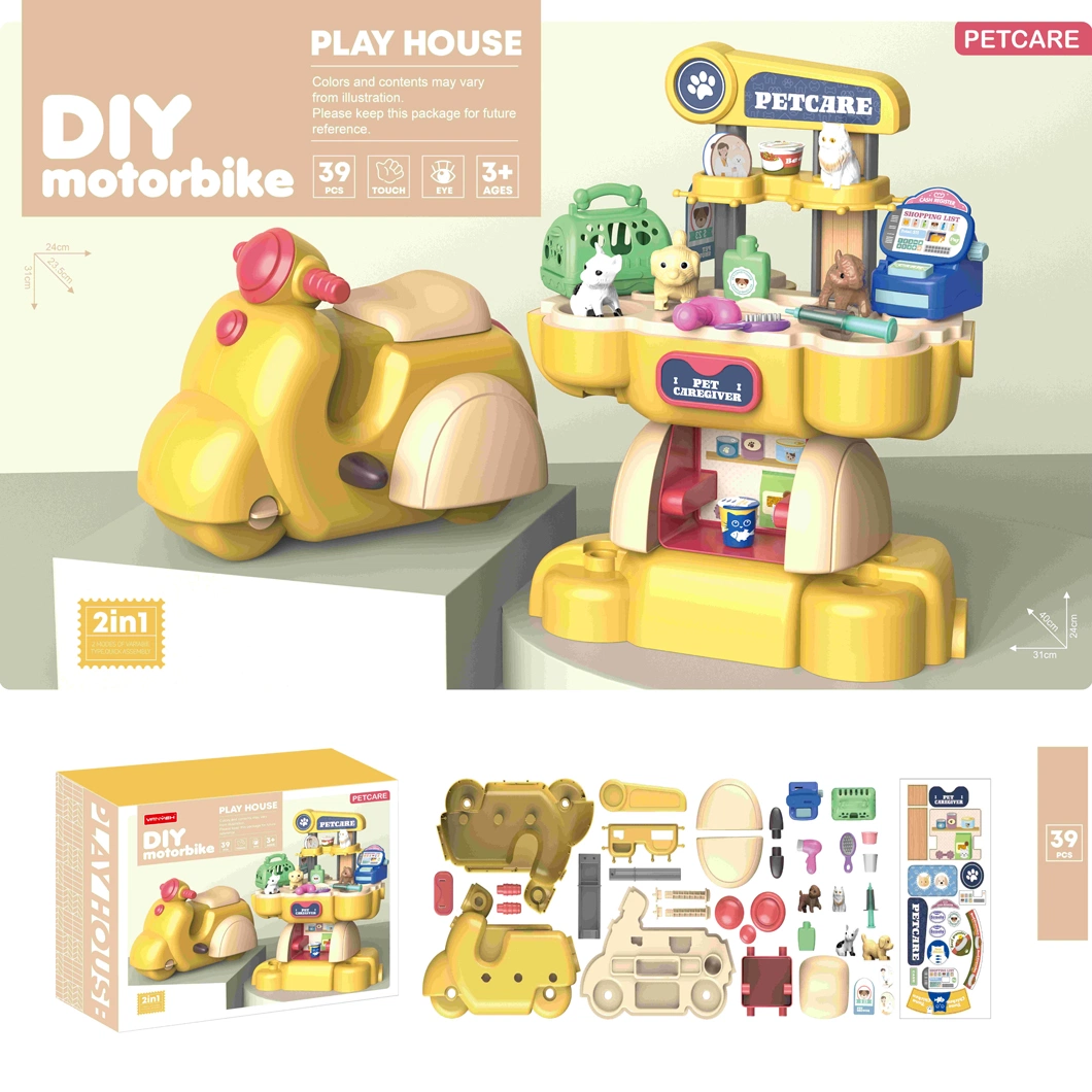 Role Play Pretend House Playset Children&prime;s House Tableware Exercise Children Practical Ability Combination Set Kitchen Stove