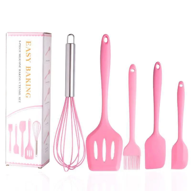 Non-Stick Heat Resistant Silicone Kitchen Set Brush Utensils for Baking