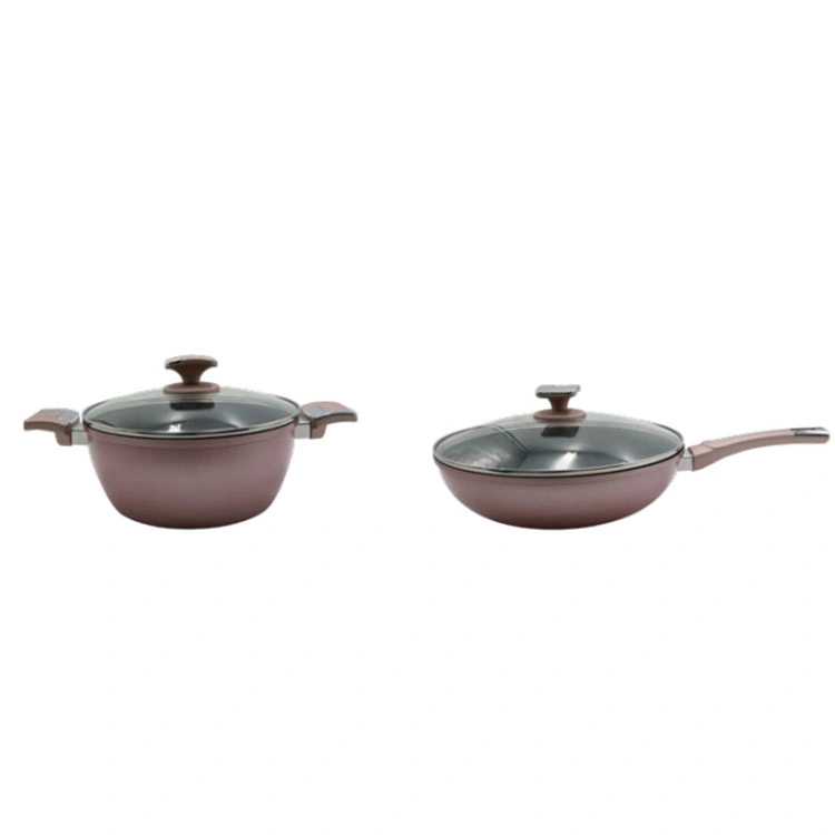 Aluminium Kitchen Set Pots and Pans Non Stick Frying Pan Camping Cookware Sets