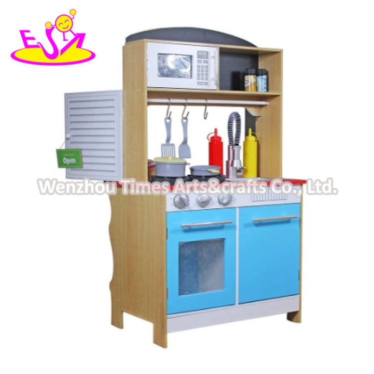 2020 New Released Standing Wooden Play Stove Top for Children W10c536