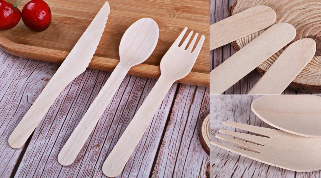 Wholesale High Quality Disposable Tableware Eco-Friendly Bamboo/ Wooden Dinnerware Set