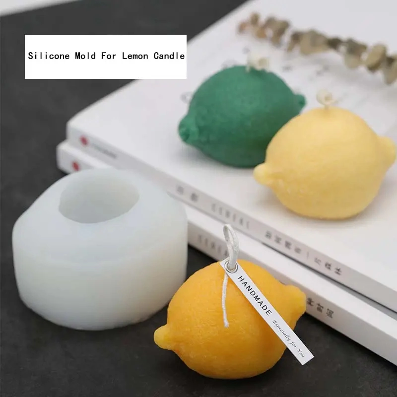 DIY Homemade 3D Pastry Baking Chocolate Mousse Cake Soap Making Lemon Candle Silicone Mold