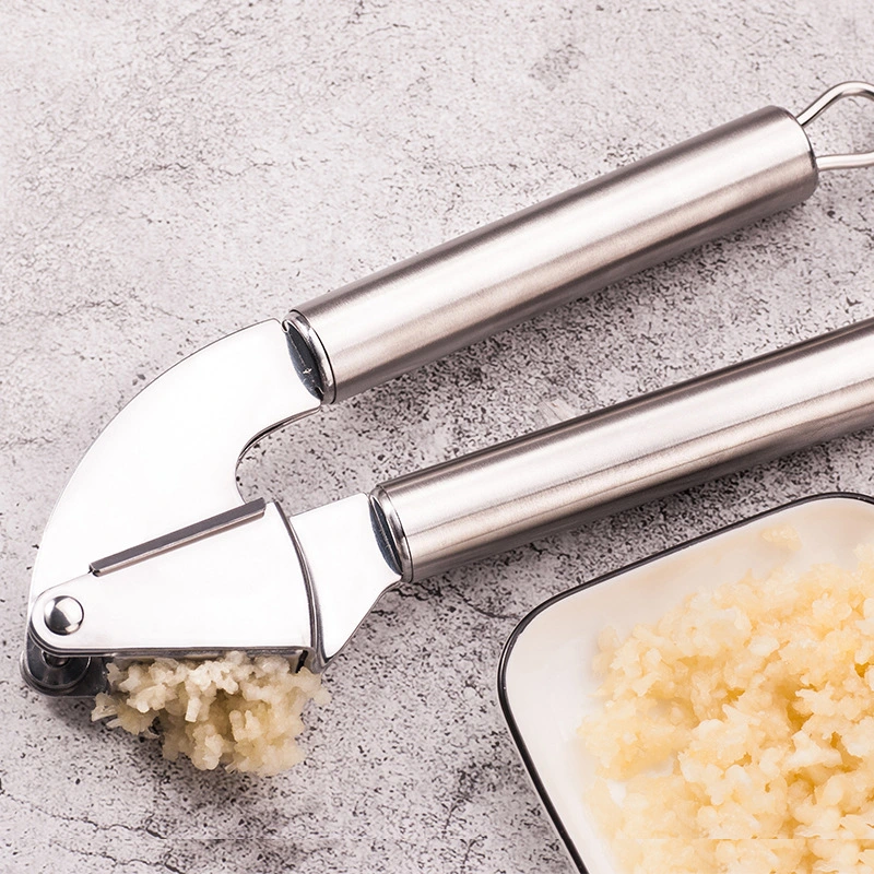 Garlic Press and Peeler Set. Stainless Steel Mincer Handled Crush Esg10773