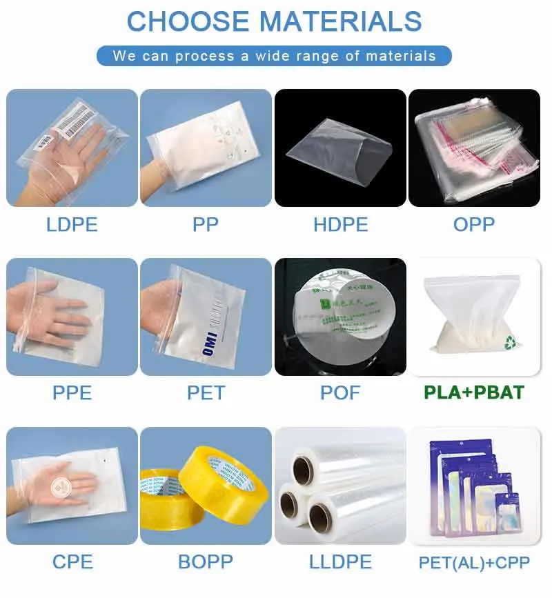 Spot Transparent PE Self Sealing Bag Food Packaging Bag Storage of Clothing Samples Plastic Bag