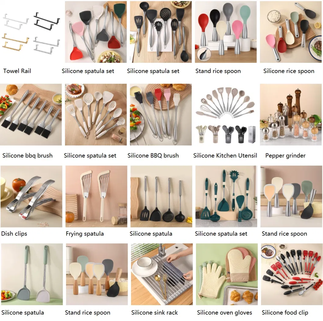 Wholesale 11PCS Modern Cooking Accessories Baking Tools Silicone Kitchen Cookware Cooking Utensils Set