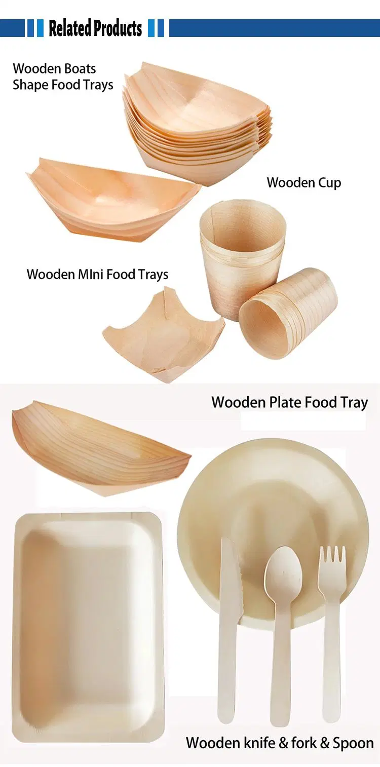 Compost Disposable Wooden Tableware 85mm Diameter Wooden Cone Custom for Ice Cream