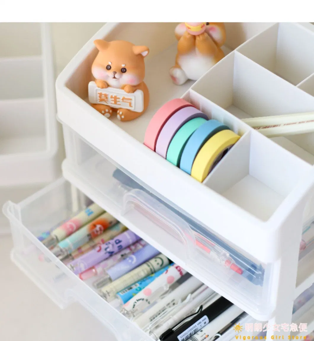 Storage Boxes Tableware Drawer Plastic Cosmetic Storage Drawer Desktop Organizer