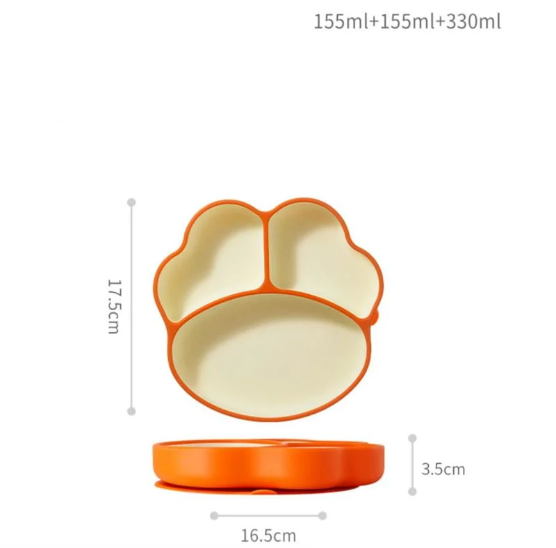 Wholesale Customized BPA Free Kids Silicone Bib Bowl Baby Tableware