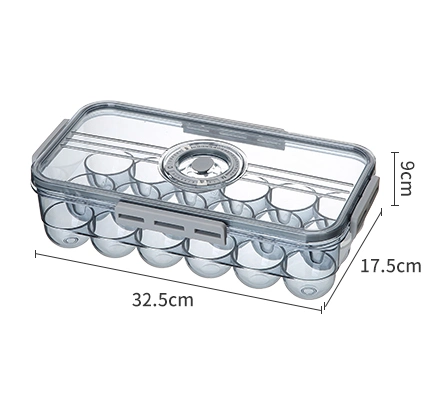 Household Kitchen Accessories Fridge Egg Organizer Storage Container Pet Clear Egg Holder