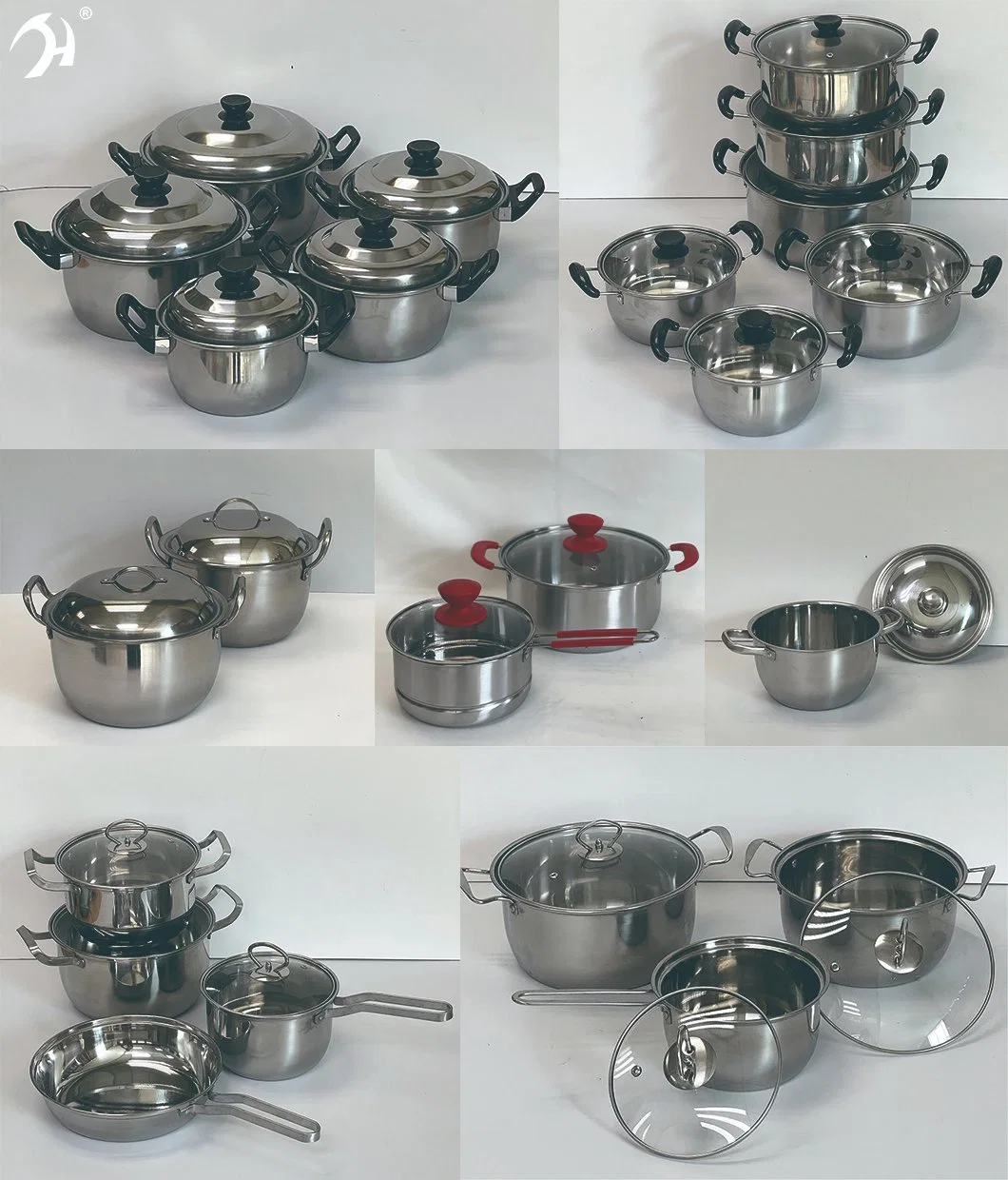 2024 Hot Selling Southeast Asia Stainless Steel 6PCS Kitchen Appliances Cookware