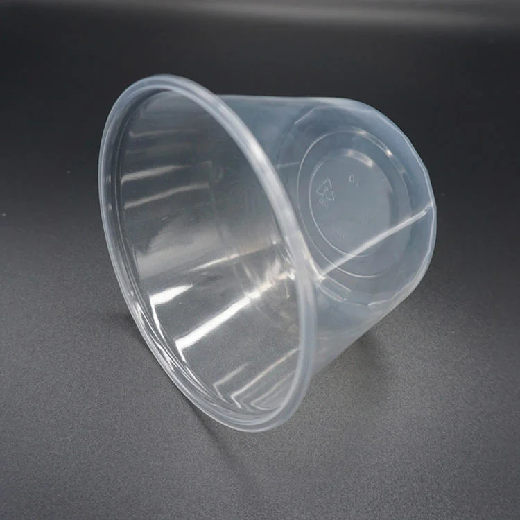 Custom 4oz 8oz 12oz 16oz 32oz 64oz Round Black Clear Leakproof Disposable Plastic Food Storage Deli Container with Airtight Lid