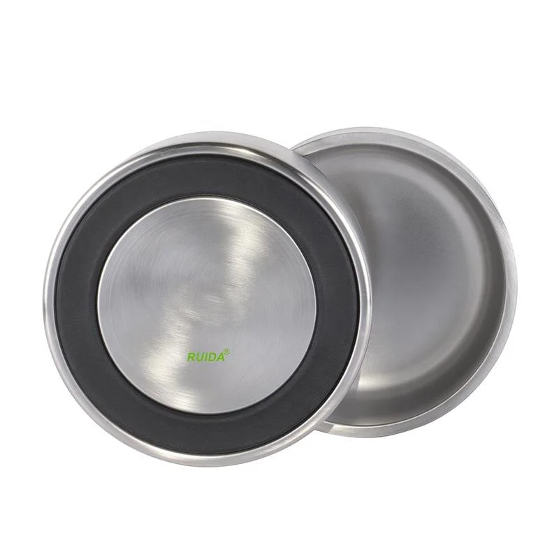 Wholesale 64oz Stainless Steel Double Wall Pet Cat Dog Bowl Feeding Bowl