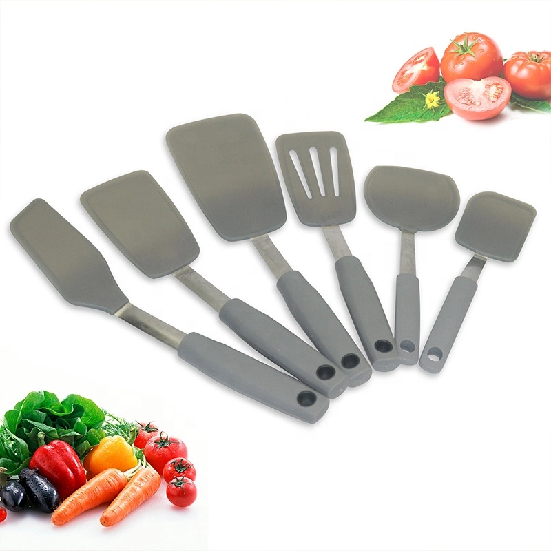 Direct Sales 11PCS Non-Stick Silicone Frying Cooking Kitchen Cookware Pizza Egg Fish Slotted Turner Spatula Baking Utensils Set