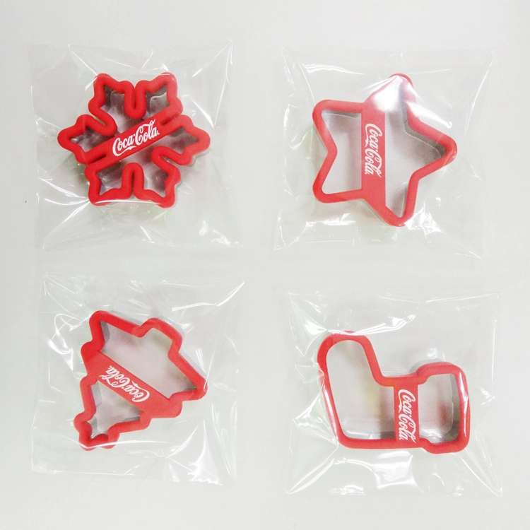 Christmas Cookie Cutter Cookies Stamp Mould Festival Biscuit Cutter Silicone Biscuit Mold Set Silicone Kitchenware