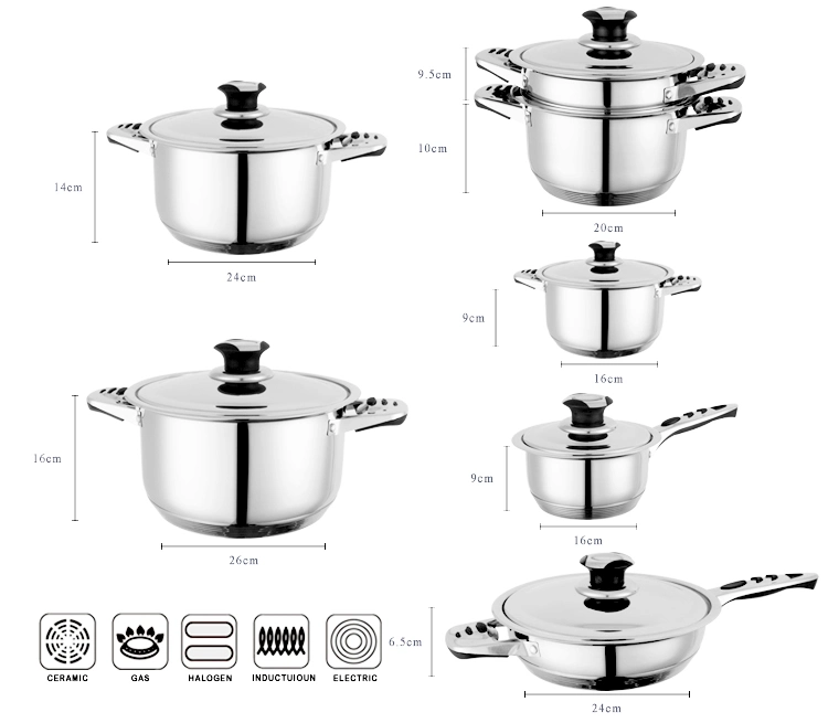 Fast Delivery OEM Stainless Steel Lid Cast Iron Cookware with Frypan Casseerole