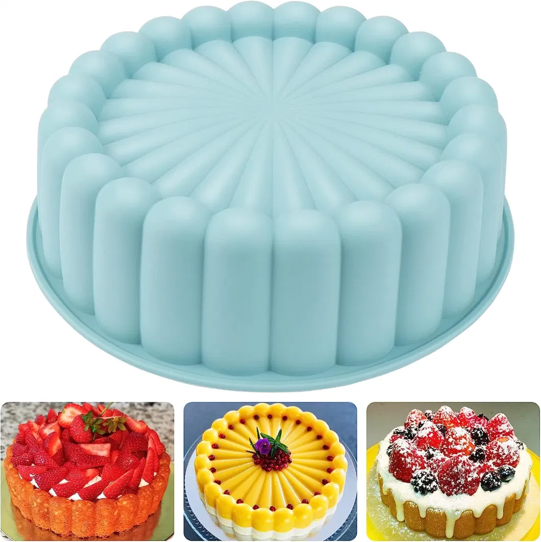 2023 Kitchen Bakeware Heat Resistant Cake Pan Tools Silicone Cake Molds