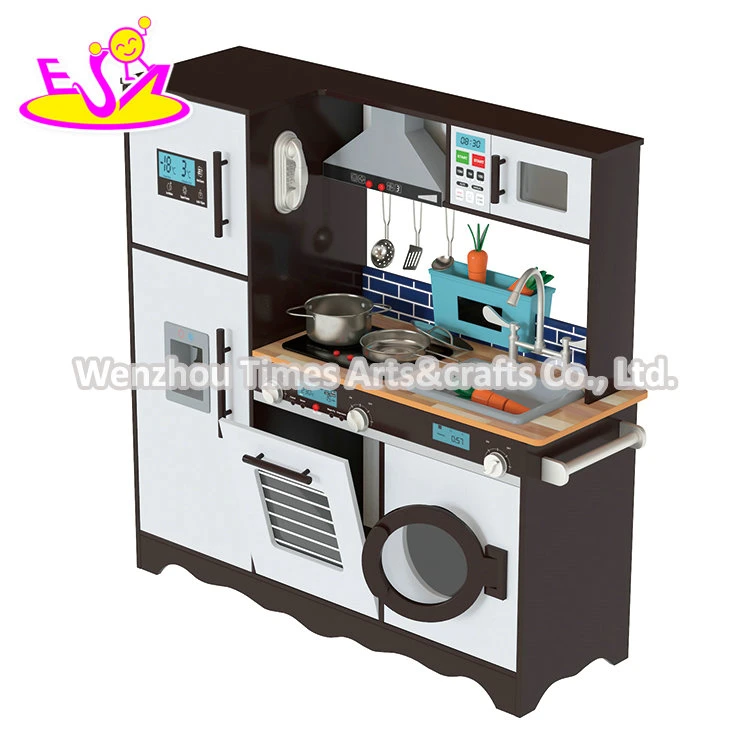 Wholesale Educational Cooking Game Simluation Mini Wooden Kitchen for Kids W10c752