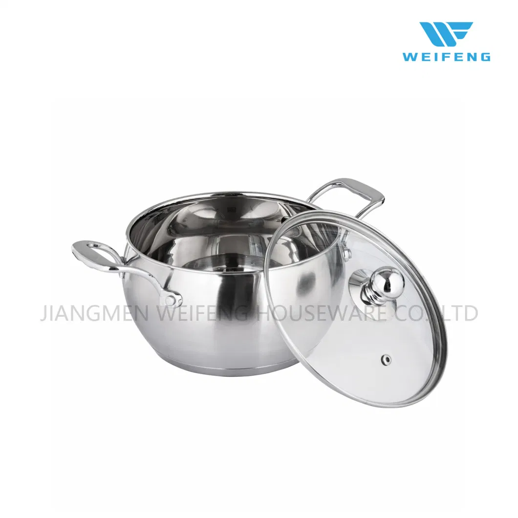 8 PCS Apple Shape Stainless Steel Cookware Set, Cookware with Clean Glass Lid