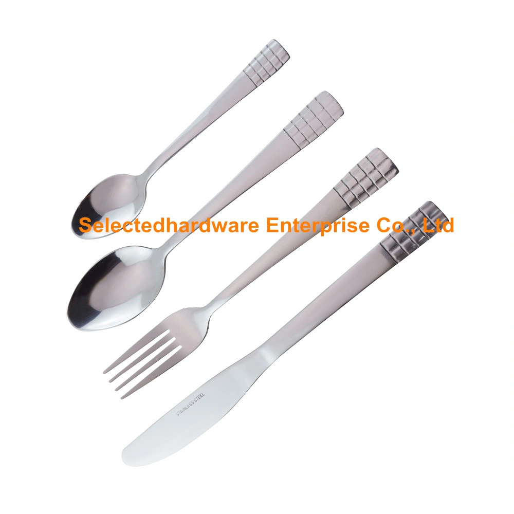 4PCS Dinner Knife and Fork Set stainless Steel Camping Utensils