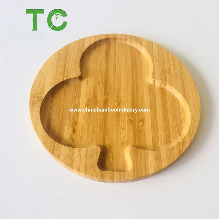 Customized Wholesale Bamboo Plate Eco-Friendly Plate Cake Plate Dinner Serving Plate Wood Tableware