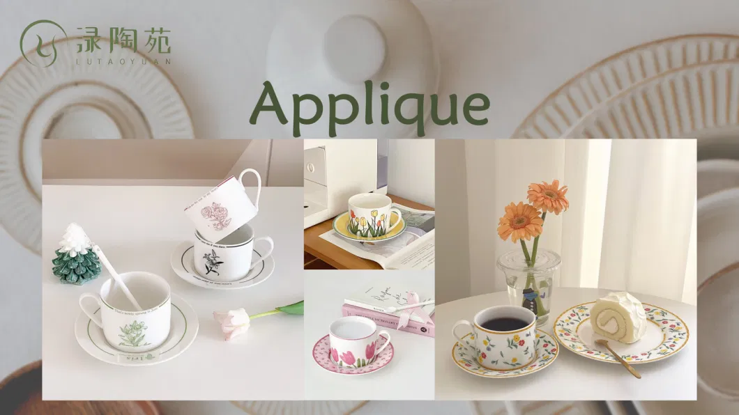 Luxury Ceramic Teaset with Golden Rim Porcelain Dinnerware Pure Glazed Cup Teaset Kitchen Utensils Decoration with Customized Color Pattern Logo and Design