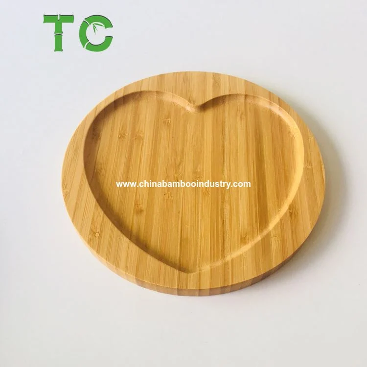 Customized Wholesale Bamboo Plate Eco-Friendly Plate Cake Plate Dinner Serving Plate Wood Tableware