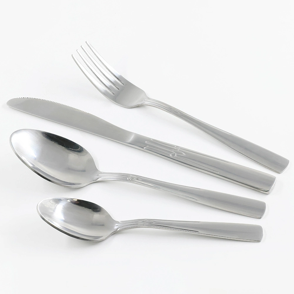 Different Design 4PCS Dinnerware Tableware Flatware Stainless Steel Cutlery Set