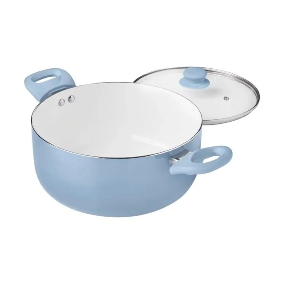 Wholesale Ceramic Cookware Sets Nonstick Aluminum Cook Pot Pan Kitchenware Set