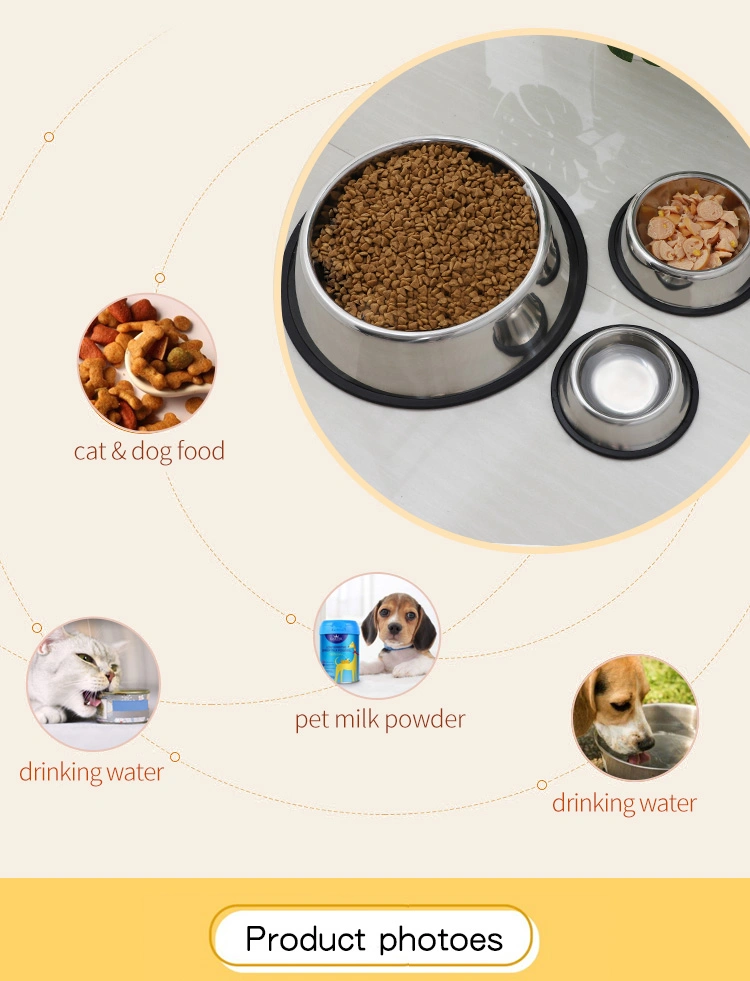 Wholesale High Quality Stainless Steel Dog Feeder Bowl Plate Other Pet Supplies Dish Products for Pet Shop