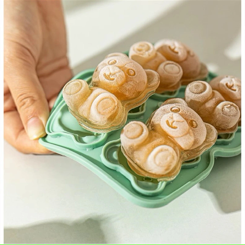 Bear Ice Cube Making Ice Mold Household Food Grade Silicone for Baby