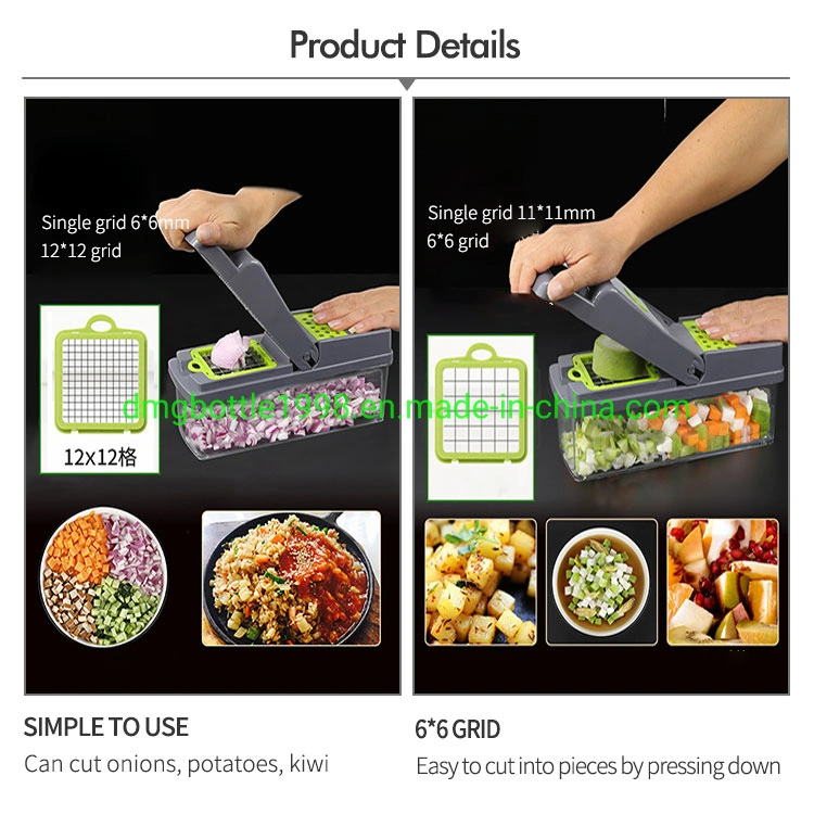 13 in 1 Kitchen Gadget Multi Manual Accessories Hand Slicer Vegetable Cutter Onion Chopper Dicer Vegetable Chopper Kitchen Tool