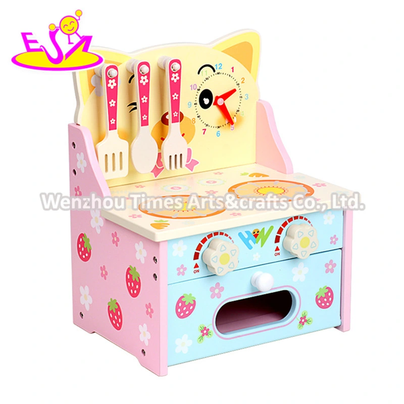 2020 New Released Children Mini Wooden Role Play Kitchen with Accessories W10c521