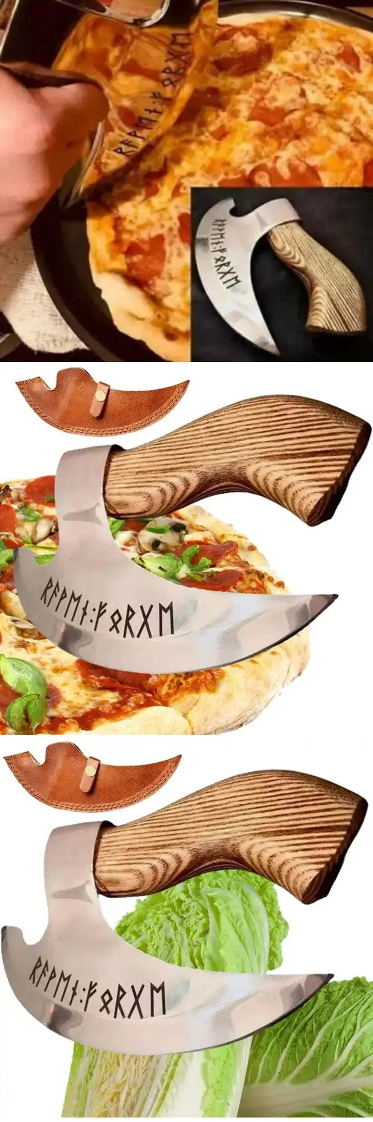 Stainless Steel Kitchen Pizza Tool Accessories Pizza Axe for sale
