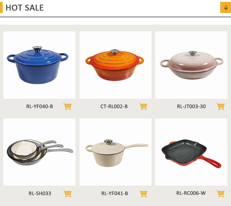 Wholesale Healthy Enamel Cast Iron Cookware